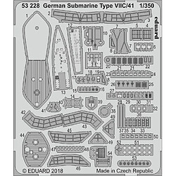 German Submarine Type VIIC/41 for Revell - 1:350e - Eduard Accessories