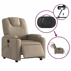 Acheter vidaXL Fauteuil de massage inclinable électrique cappuccino similicuir