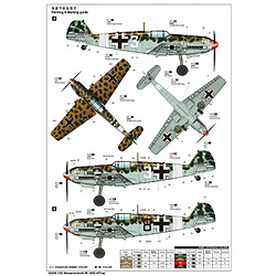 Avis Trumpeter Maquette Avion Messerschmitt Bf 109e-4/trop