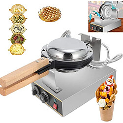 Macchina per Waffle Elettrica 1400 W Antiaderente con Rotazione di 180 ° 50-250 ° C