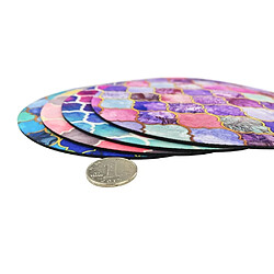 Acheter Wewoo Tapis de souris de rond avec motif diamanttaille 22 × 22 cm sans verrou impression n ° 1