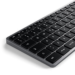 Satechi Slim W3 clavier USB QWERTY Italien Noir, Gris