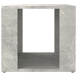 Maison Chic Table de chevet,Table de Nuit,Meuble de Rangement Gris béton 41x40x36 cm Bois d'ingénierie pas cher