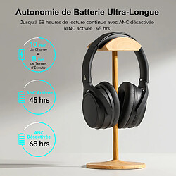 Avis Écouteurs sans fil à réduction de bruit active Edifier WH700NB, Bluetooth 5.3 - Noir