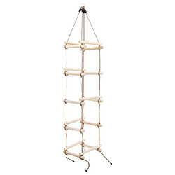 vidaXL Échelle de corde pour enfants 200 cm Bois