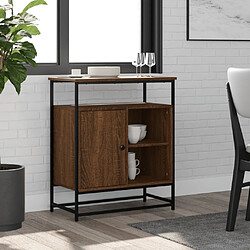 vidaXL Buffet chêne marron 69x35x80 cm bois d'ingénierie