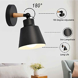 Avis Stoex Applique Murale Industrielle en Métal Moderne Lustre Luminaires E27 Loft Lampe Angle réglable pour Café Bar Couloir Salle à Manger Salon Chambre