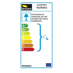 Acheter Brilliant (Lighting) HUMPHREY-Applique d'extérieur descendante Métal H29cm anthracite Brilliant