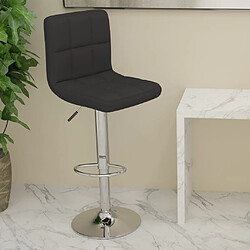 vidaXL Tabouret de bar Noir Tissu 