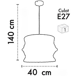 Acheter Sampa Suspension d'intérieur Paloma 140cm réglable corde naturel compatible LED