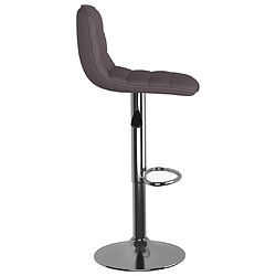 Acheter vidaXL Tabourets de bar lot de 2 taupe tissu