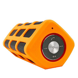 Yonis Enceinte Bluetooth 10W Étanche Avec Powerbank Enceinte Bluetooth Waterproof 10W Portable Avec Power Bank 5200mAh et Micro Intégré Orange YONIS