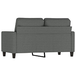 Maison Chic Canapé à 2 places,Sofa de Salon,Canapé droit Gris foncé 120 cm Tissu -GKD716382 pas cher