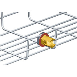 borne laiton - pour chemin de cable - 6 x 16 - fil - cablofil 585387 