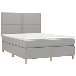 Avis Sommier à lattes,Cadre à lattes de lit et matelas et LED pour Adulte Gris clair 140x200 cm -MN97189