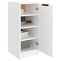 Avis vidaXL Armoire à chaussures Blanc 30x35x70 cm Bois d'ingénierie