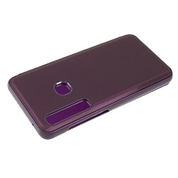 Acheter Etui en PU surface de rétroviseur fenêtre vue violet clair pour votre Samsung Galaxy A9 (2018)/A9 Star Pro/A9s