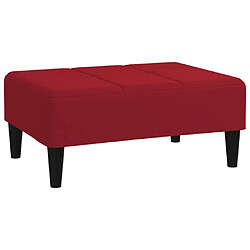 vidaXL Repose-pied Rouge bordeaux 78x56x32 cm Velours