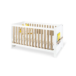 Pinolino Lit bébé évolutif Lova 140x70 blanc