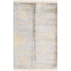 Vidal Tapis de laine 193x130 gris Darya