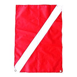 Bannière Drapeau Bateau Sous-Marine Signal 50 X 35 Cm Rouge Blanc