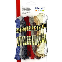 Artemio 12 fils coton multicolores x 8 m - Automne