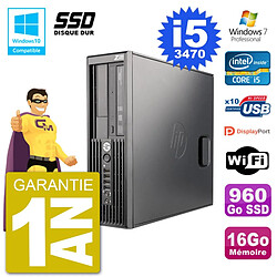 PC HP WorkStation Z220 SFF Core i5-3470 RAM 16Go SSD 960Go Graveur DVD Wifi W7 - Occasion