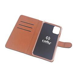 Celly Wally coque de protection pour téléphones portables 13,7 cm (5.4') Folio Noir, Marron 