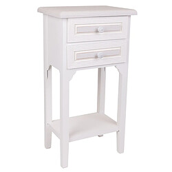 Table de Nuit Alexandra House Living Blanc 26 x 69 x 37 cm