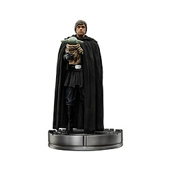 IRON STUDIOS Star Wars The Mandalorian - Statuette 1/10 Art Scale Luke Skywalker et Grogu 21 cm 