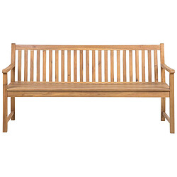 Beliani Banc Bois d'acacia certifié 180 cm Bois clair VIVARA