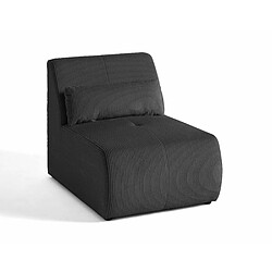 Lisa Design Onyx - fauteuil sans accoudoirs - en velours côtelé