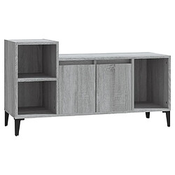 Maison Chic Meuble TV scandinave gris - Banc TV pour salon Sonoma 100x35x55 cm Bois d'ingénierie -MN31489