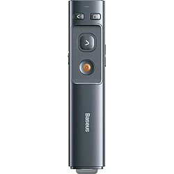 Baseus Orange Dot Multifunctionale Remote Control for Presentation, with a Laser Pointer - Gray