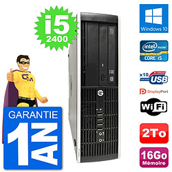 PC HP Compaq Pro 6300 SFF Intel i5-2400 RAM 16Go Disque Dur 2To Windows 10 Wifi · Occasion 