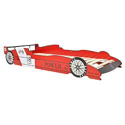 vidaXL Lit voiture de course pour enfants 90 x 200 cm Rouge