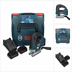 Bosch GST 18V-155 BC Scie sauteuse sans fil 18 V 135 mm (06015B1002) brushless + 2x Batteries ProCORE 4,0 Ah + Chargeur + L-Boxx