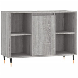 vidaXL Armoire salle de bain sonoma gris 80x33x60 cm bois d'ingénierie