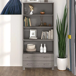 Maison Chic Buffet,Meuble de Rangement,commode pour salon,Cuisine HAMAR Bois massif de pin Gris clair -MN89988