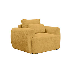 Bestmobilier Mahina - fauteuil - en tissu bouclette