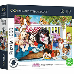 Trefl Prime - Puzzles UFT Cuteness Overload: Doggy Friendship - 1000 Pièces, Carton Le Plus Épais, Bio, Chiens, Chiots, Animaux, Image Douce, Divertissement pour Adultes et Enfants à partir de 12 Ans 