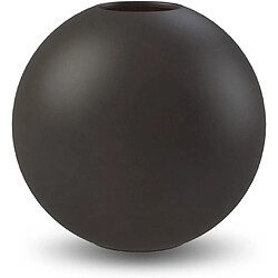 Cooee Design Vase Boule en céramique, Noir, 20 cm