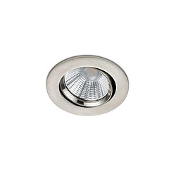 Lumière Downlight encastrable rond moderne nickel mat 3000K IP23