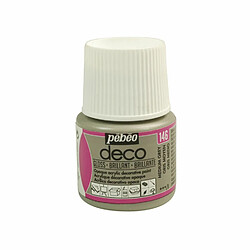 Pebeo Peinture acrylique opaque brillante - Gris moyen - 45 ml