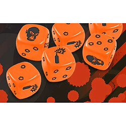 Guillotine Games Jeux de société - Zombicide - Orange Dice Blister