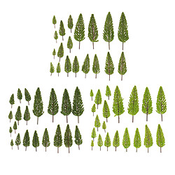 Modèle des arbres Modèle D'arbre De Tour 60Pcs Pour Le Train De Chemin De Fer De Bricolage Aménageant Le Paysage Wargame Diorama