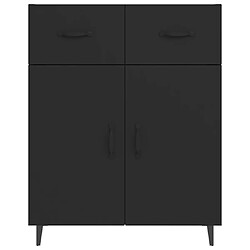 Acheter vidaXL Buffet noir 69,5x34x90 cm bois d'ingénierie