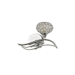 Acheter Luminaire Center Applique murale Leimo avec interrupteur 1 Ampoule Right chrome poli/cristal