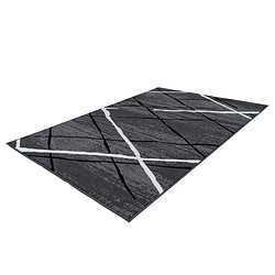 BOBOCHIC Tapis KRISTA Anthracite / Noir / Blanc 120cm x 170cm