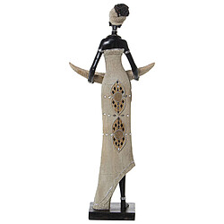 Avis Figurine Décorative Alexandra House Living Beige Plastique Africaine 16 x 25 x 58 cm